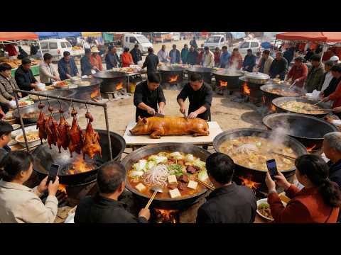 You can find most of the breakfasts that Chinese people like to eat at this market.