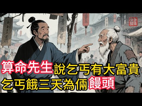 算命先生說乞丐有大富貴,乞丐餓三天只為倆饅頭!拾金不昧的行爲讓人感動!每日一善終得報!#民間故事 #故事頻道 #感人故事 #睡前故事 #講故事
