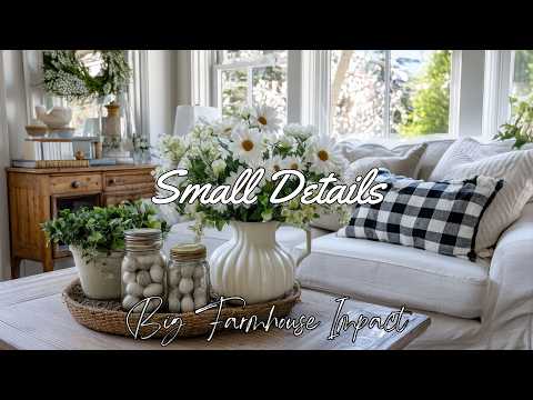 Elegant Farmhouse Spring Home Tour | Rustic Vintage Easter Decor & Cozy DIY Gingham Accents