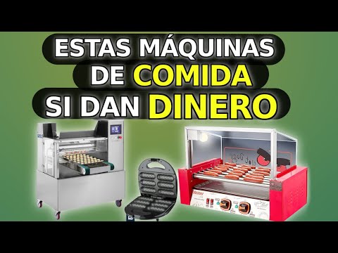 Las 12 MÁQUINAS de COMIDA más RENTABLES (NO CREERÁS la #9) “INICIA TU NEGOCIO FÁCIL”