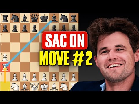 Carlsen Plays the 'Banned Gambit' & Uses 9 Tactical Motifs to Win