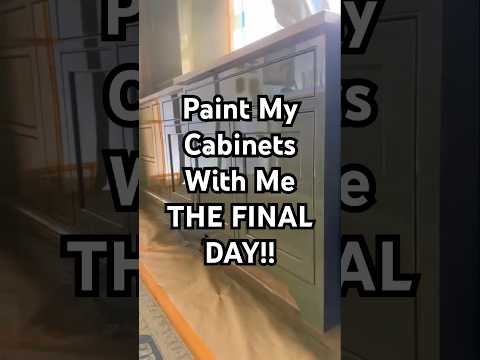 Paint my cabinets with me days 23-28 #highglosspaint #finepaintsofeurope #paintedcabinets