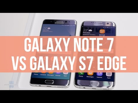 Galaxy Note 7 vs Galaxy S7 edge