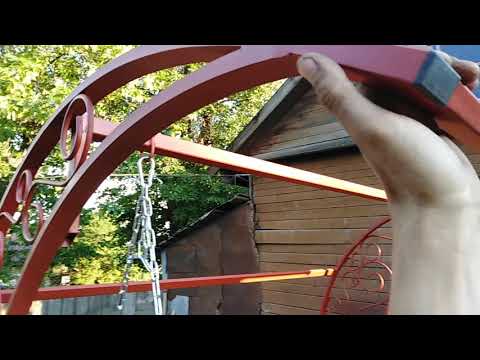 Сделал своими кривыми руками, качель из дуг по типу «парадиз» расскажу про затраты и размеры