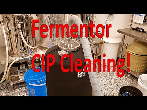 SS Brewtech V2 unitank CIP fermentor wash
