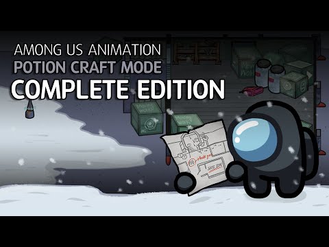어몽어스 포션크래프트 모드 컴플리트 에디션|Among us animation potion craft mode with zombie Complete edition