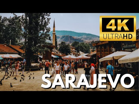Walking Tour - Sarajevo 🇧🇦【4K】Experience Bosnia and Herzegovina