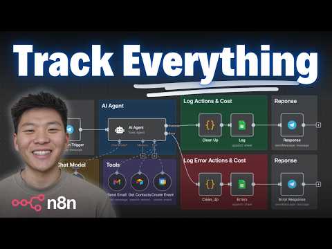 How I Auto Track AI Agent Actions and Token Usage (n8n tutorial)