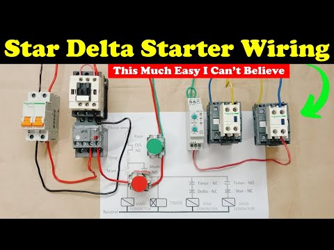 Star Delta Starter Control Wiring Explained Practically @The Electrical Guy