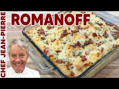 Potato Romanoff Family Style Gratin | Chef Jean-Pierre