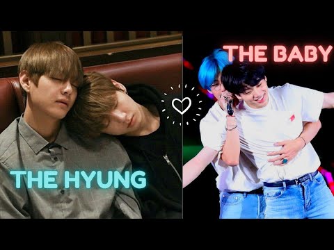 Jungkook being taehyung's baby