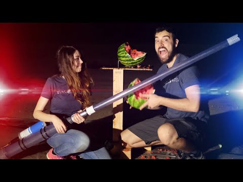 Cops caught us firing our homemade propane blaster