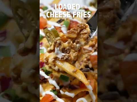 Easy Loaded Cheese Fries | Perfect for Game Day!!! #shorts