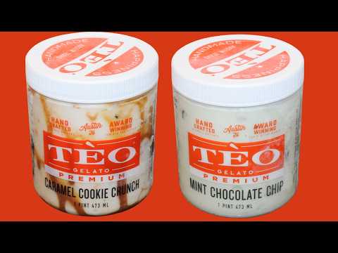Tèo Gelato: Caramel Cookie Crunch & Mint Chocolate Chip Review