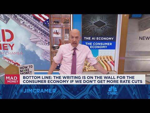 Consumer economy is weak and getting weaker due to high rates, says Jim Cramer