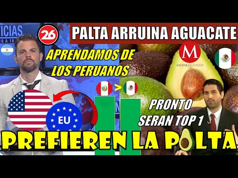 MEXICANOS CULPAN A PERU POR CAIDA DE SU AGUACATE- PALTA PERUANA DESLUMBRA EEUU Y EUROPA- UNA LOCURA!