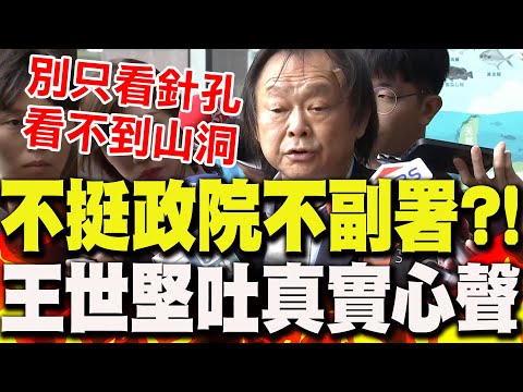 【全程字幕】便當會"不挺政院不副署"表現太明顯?!民進黨"最後良心"王世堅吐真實想法"無奈全說了"...