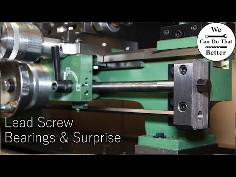 New Lead Screw Bearings And Installing A Mystery Rod