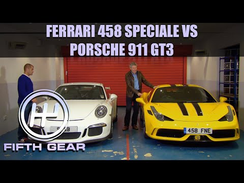 Tiff VS Chris Harris - Ferrari 458 Speciale & Porsche 911 GT3 | Fifth Gear