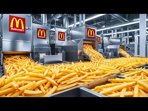 Inside a McDonald’s French Fry Plant:From Farm-GrownPotatoes to Golden Fast-Food Fries(Full Process)