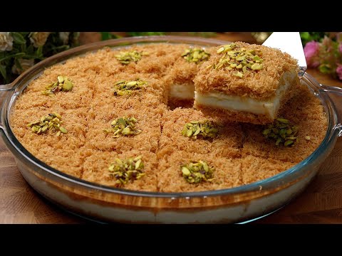 Without oven 💥 Ramadan Dessert 💥 Kunafa with cream and delicious Saraya sweet