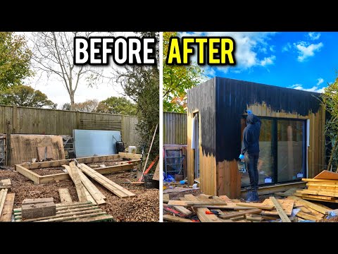 BUILDING MY GARDEN ROOM OFFICE / WORKSHOP - IN 12 MINUTES
