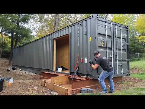 Man Builds Amazing DIY Container Workshop | Start to Finish by @Bendheim Boards