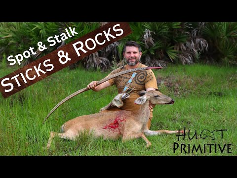 Bow Hunting Deer Spot &amp; Stalk with Sticks &amp; Rocks (2024)