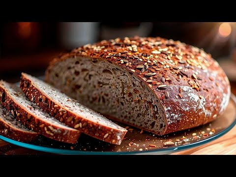 Gesundes Brot in 5 Minuten! Ohne Mehl und Hefe! Für ein gesundes Frühstück