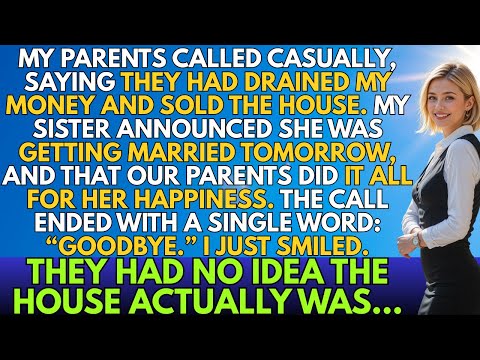My parents said they drained my accounts and sold the house for my sister’s wedding, unaware that…!!