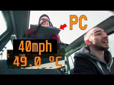 PC on the car roof - best cooling
