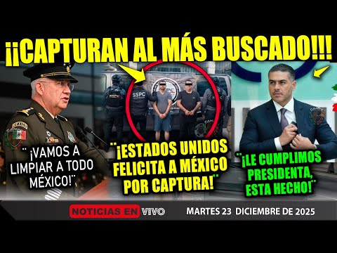 MARTES INCREIBLE! CAPTURAN AL MAS BUSCADO! HARFUCH Y TREVILLA ¡LO LOGRARÓN! ¡FELICIDADES MÉXICO!