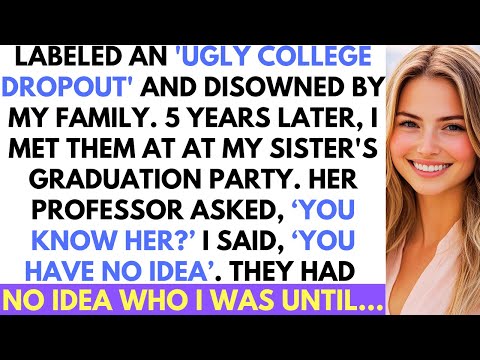 Family Called Me 'Ugly College Dropout' And Cut Me Off; Until I Appeared At Sister's Graduation.