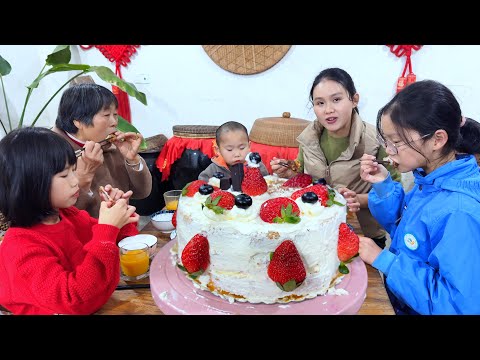 Ningning's 10th birthday was a simple yet happy day filled with a delicious meal and a homemade cake