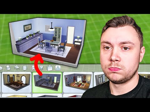 Only using premade rooms to build a Sims 4 house