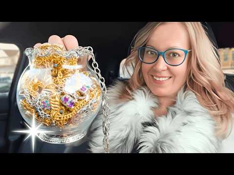I Spent $25 on This Mystery Box Full of SILVER JEWELRY! Thrift Shop Jewelry Jar Was NOT "Worthless"!