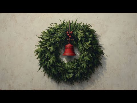Simple Christmas Wreath Frame TV Art Screensaver