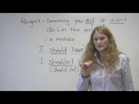 English Speaking - Mistakes & Regrets ("I should have studied" etc.)