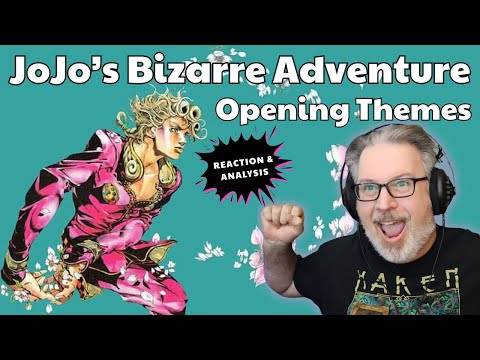 JOJO'S BIZARRE ADVENTURE - ALL of the Opening Themes reaction & analysis  | The Daily Doug Ep 1021