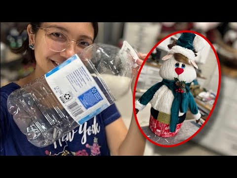 MIRA LO QUE HAGO CON ESTA BOTELLA♻️Ideas bonitas para Navidad 🎄