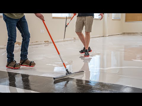How To Install Designer Epoxy Floors In A 2000 sq ft Office | Step By step Explained