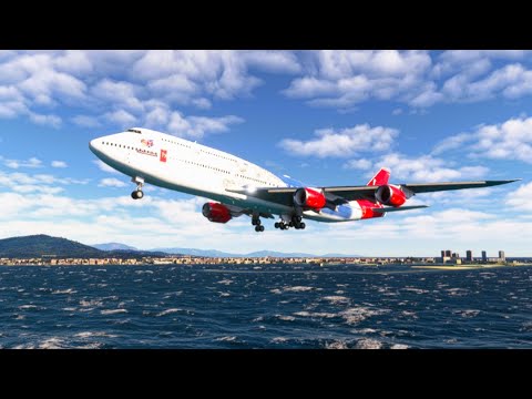 Impossible Landing!!! Amazing View before the Plane Lands at the Airport eps.1019