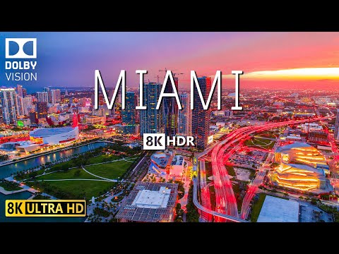 MIAMI VIDEO 8K HDR 60fps DOLBY VISION WITH SOFT PIANO MUSIC