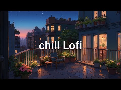 Lofi Study Balcony 🍃 Chill Beats with Coffee & City Views