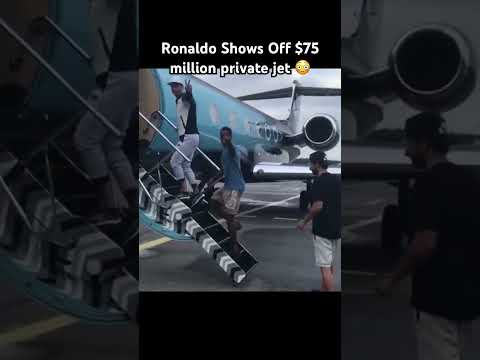Ronaldo Shows Off His $75 million private jet