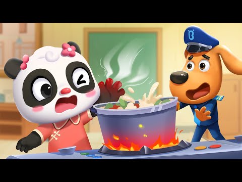 Kitchen Safety Rules | Home Safety | Police Cartoon | Sheriff Labrador | Kids Cartoon | BabyBus