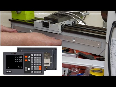 Installation of DRO on 8 inch mini lathe, using both glass scale and magnetic sensor