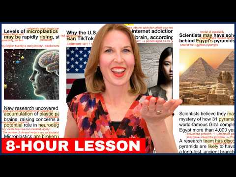 8 HOUR ENGLISH LESSON - Learn English with the NEWS And Improve Your Fluency