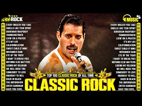 Top 500 Classic Rock Songs 70s 80s 90s ⚡ Queen, Guns N' Roses, Metallica, AC/DC, Aerosmith, Bon Jovi