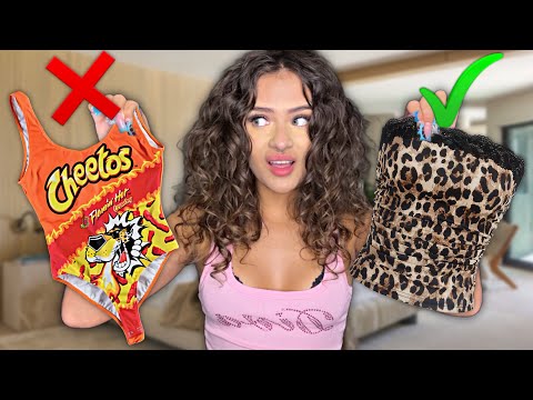 CLOSET CLEANOUT + DECLUTTER! *trying everything on*